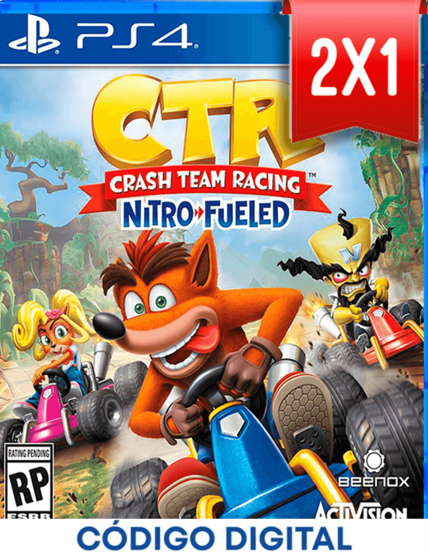 Crash CTR PS4 [Codigo Digital]