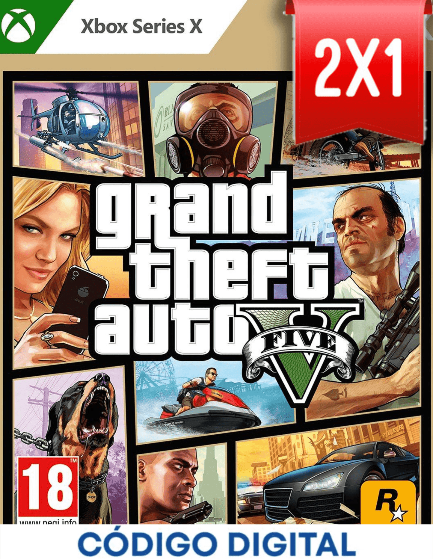 Grand Theft Auto V Xbox [Codigo Digital]