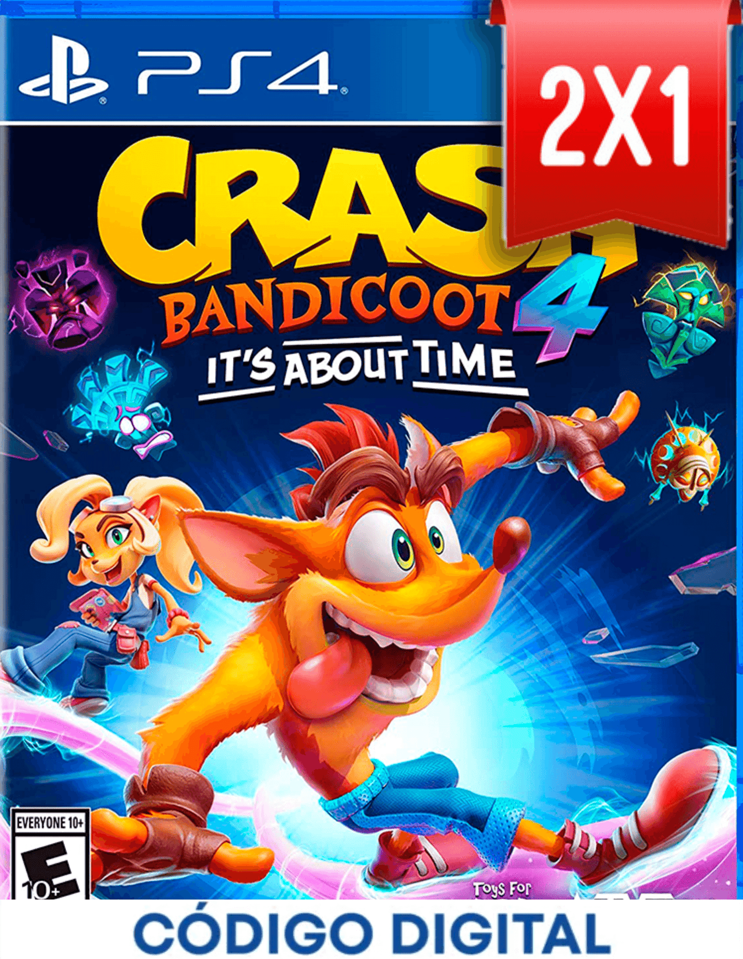Crash 4 Its About Time PS4 [Codigo Digital]