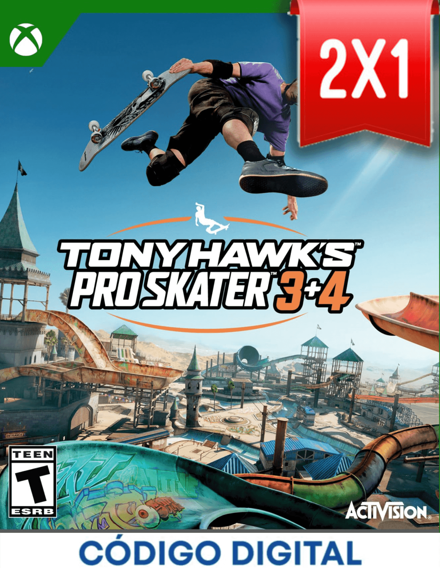 Tony Hawks Pro Skater 3+4 Xbox [Codigo Digital]