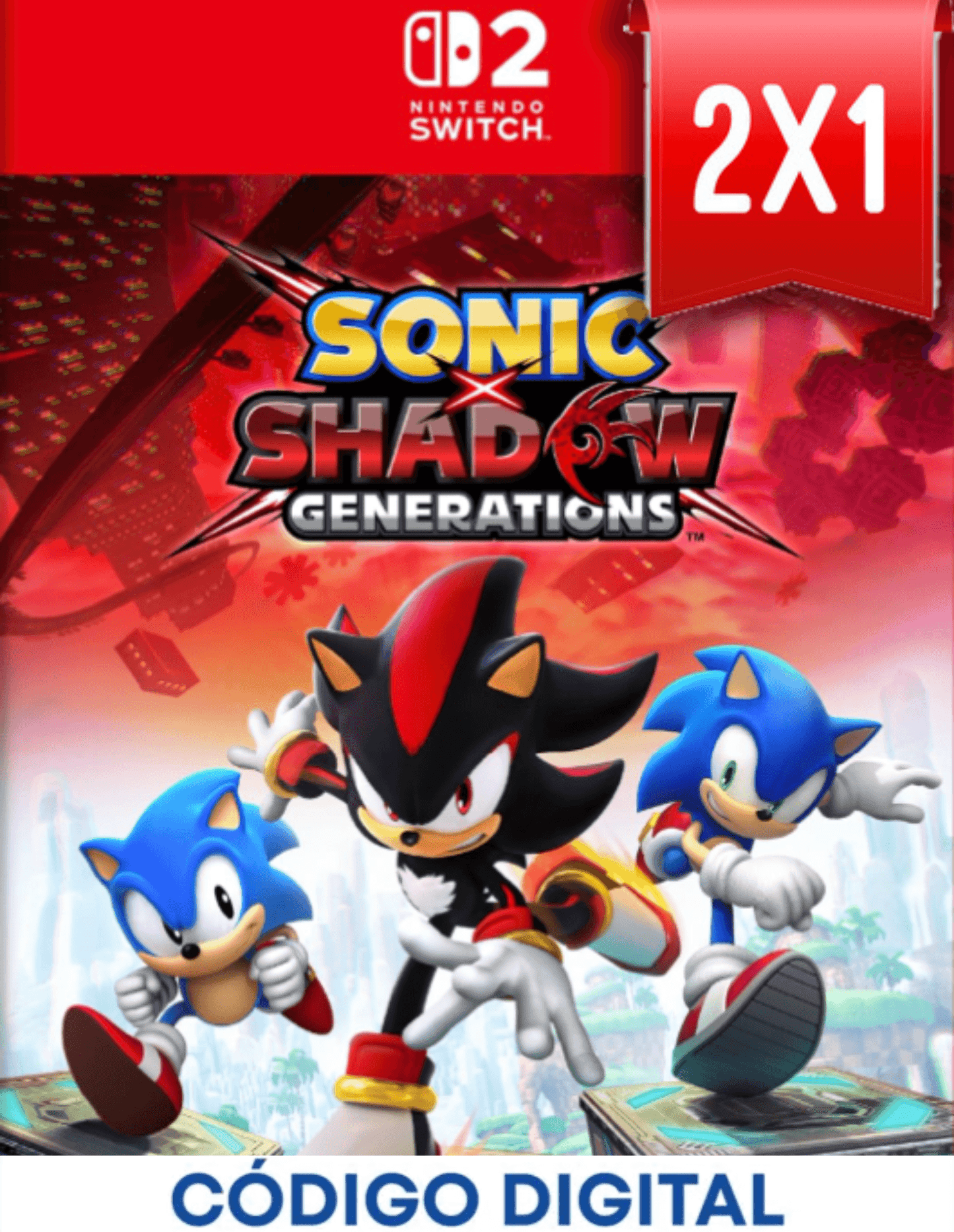 Sonic Shadow Generations Switch 2 [Codigo Digital]