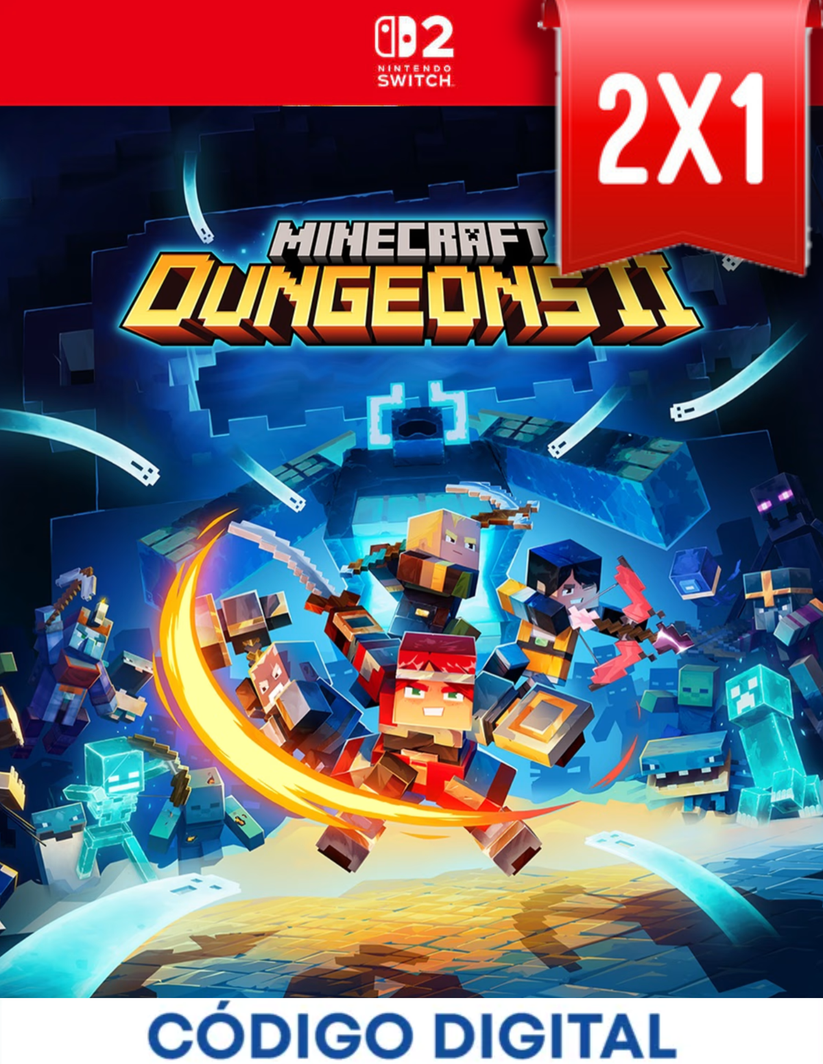 Minecraft Dungeons 2 Switch 2 [Codigo Digital]