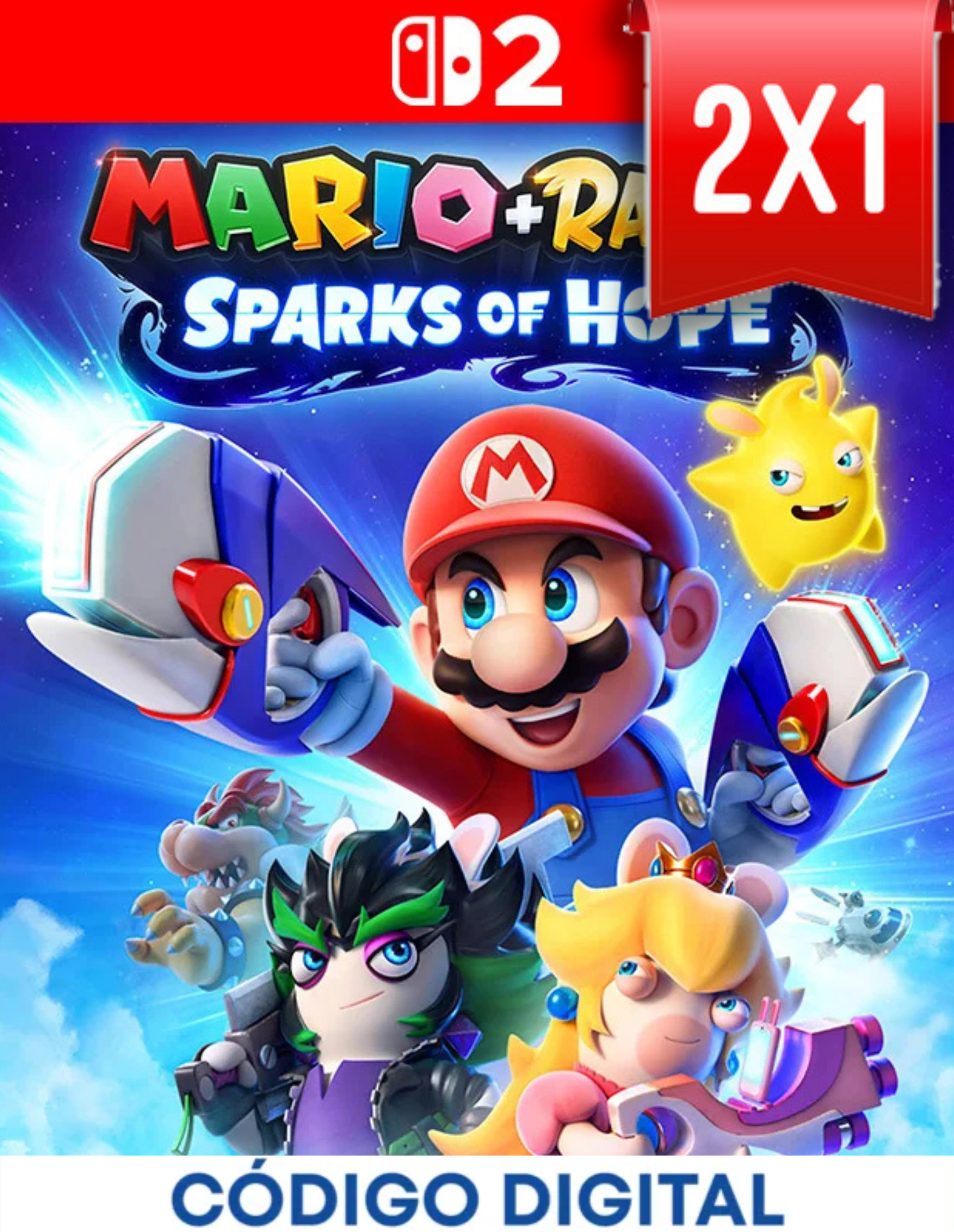 Mario + Rabbids Sparks Of Hope Switch 2 [Codigo Digital]