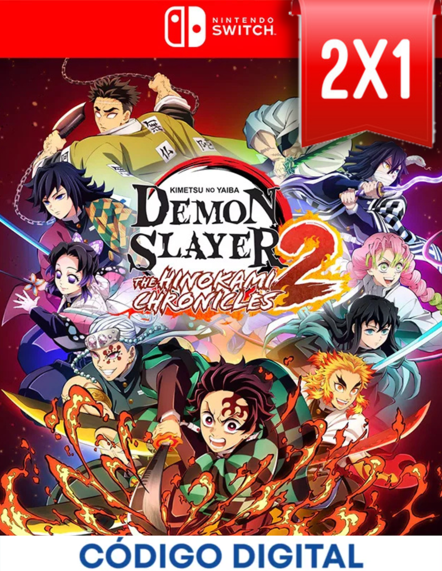 Demon Slayer 2 The Hinokami Chronicles 2 Switch 2 [Codigo Digital]