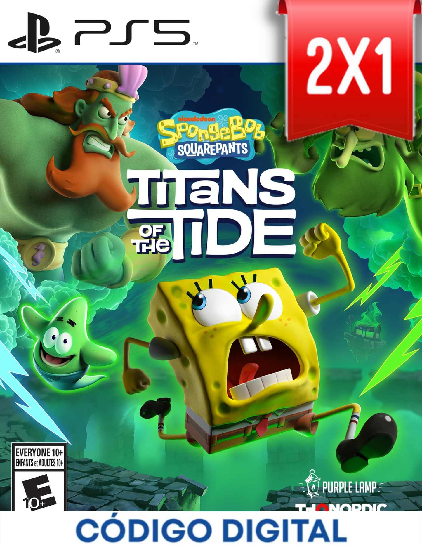 Bob Esponja Titanes De La Marea PS5 [Codigo Digital]
