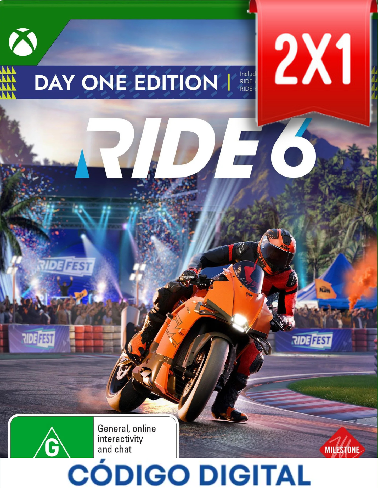 Ride 6 Xbox [Codigo Digital]