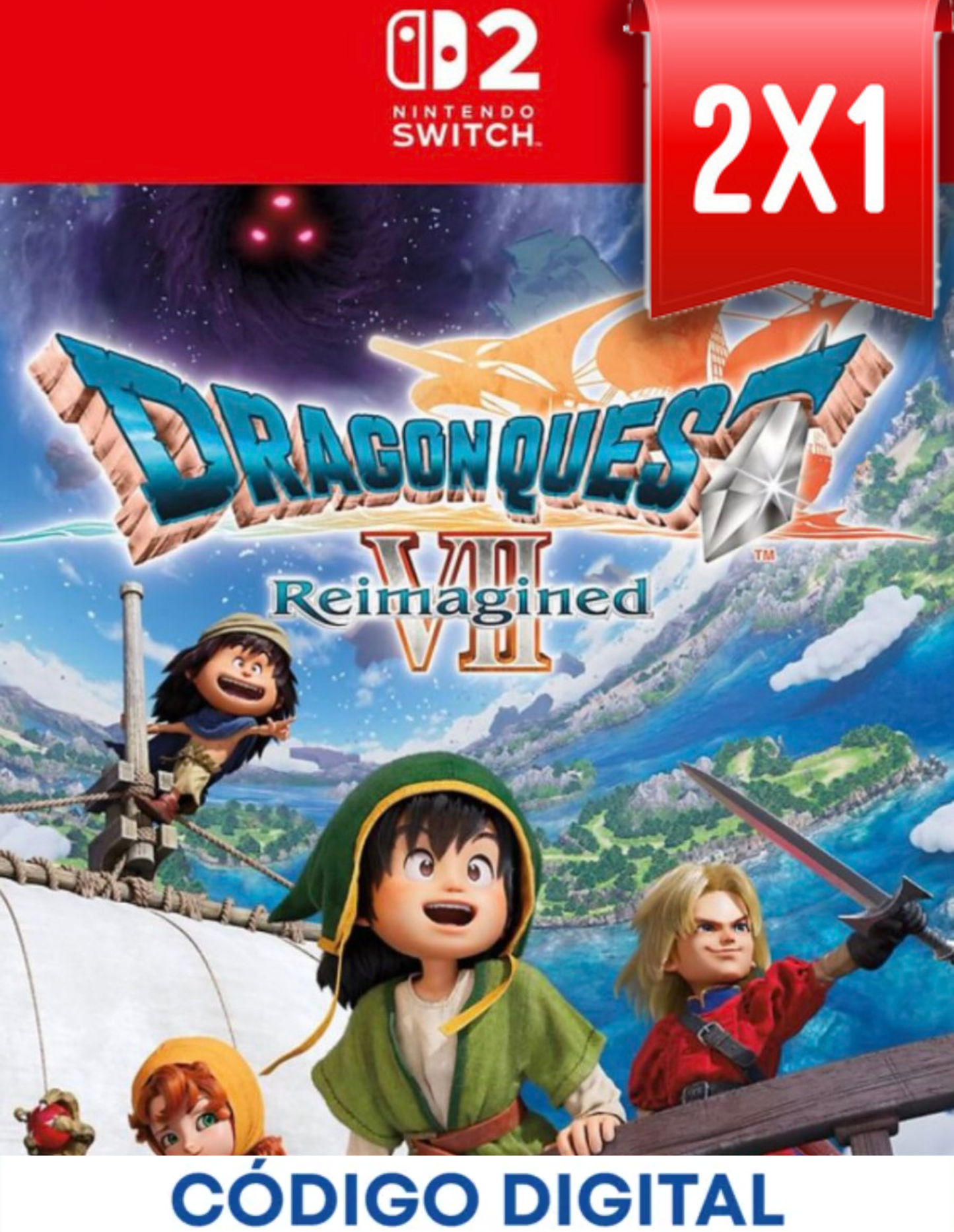 Dragon Quest VII Reimagined Switch 2 [Codigo Digital]